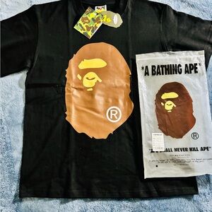 Bape Black and Brown Short Sleeve Tee